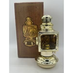 Vintage Avon Auto Lantern Decanter-Deep Woods After Shave & Talc New